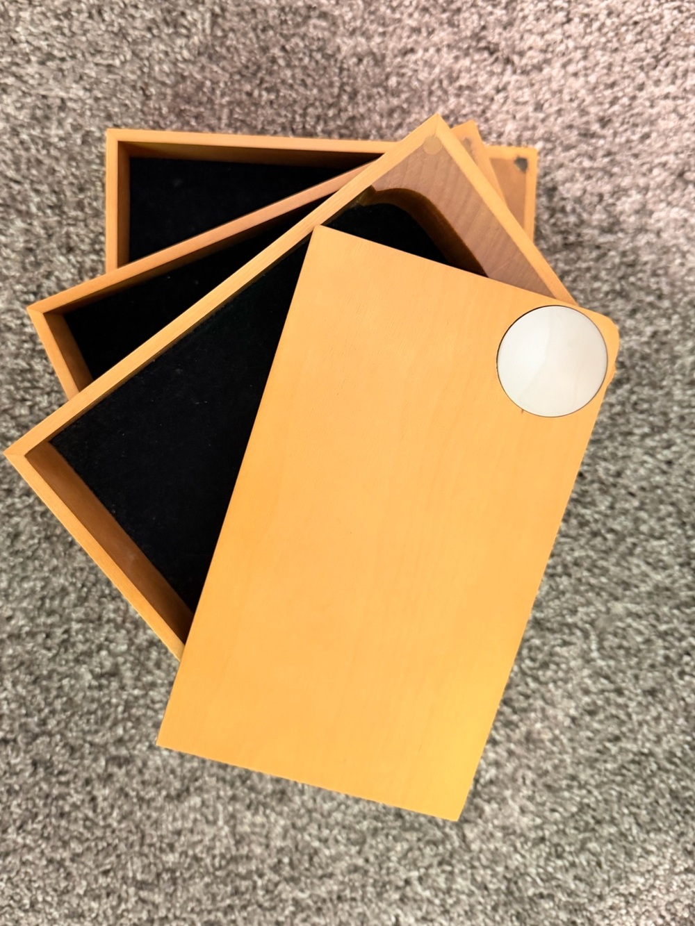 Umbra Spindle Storage Box Wooden Jewelry storage box